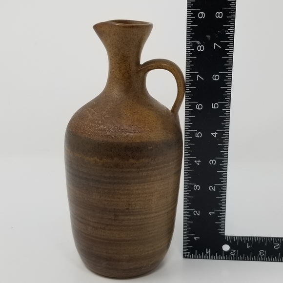 Pottery Jug Handle Spout Stoneware Marked M - Picture 15 of 16